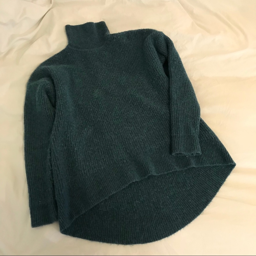 Madewell Teal Turtleneck Sweater